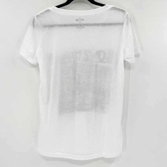 Boyz In The Hood Women's White Graphic Print Scoop Neck T Shirt Tee Top Size L - Picture 2 of 3